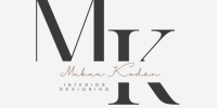 Black White Minimalist Modern Aesthetic Initials Font Logo